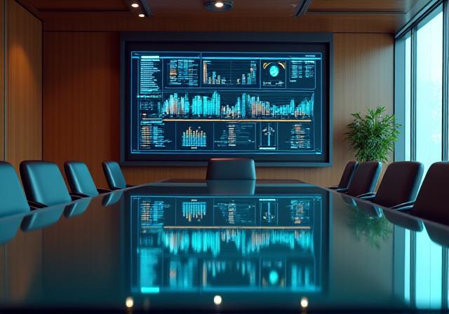 Modern business intelligence dashboard with AI insights